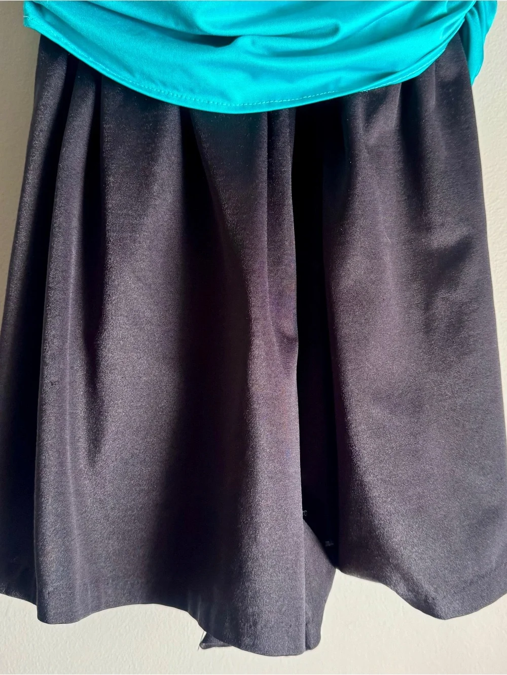 Mainstream Vintage 90’s Black and Blue One Piece Swimsuit Romper Size 16